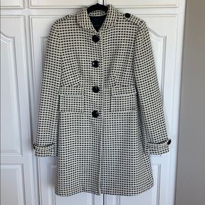 Banana Republic Coat Black and Cream